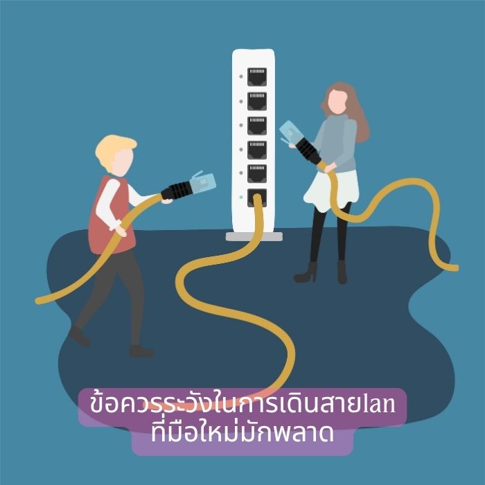 ข้อควรระวังในการเดินสายlan ที่มือใหม่มักพลาด