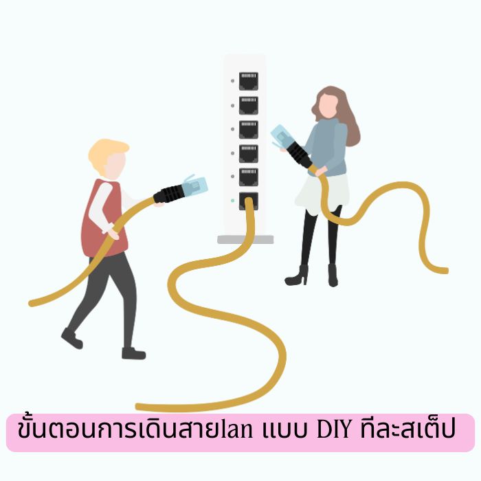 ขั้นตอนการเดินสายlan แบบ DIY ทีละสเต็ป 